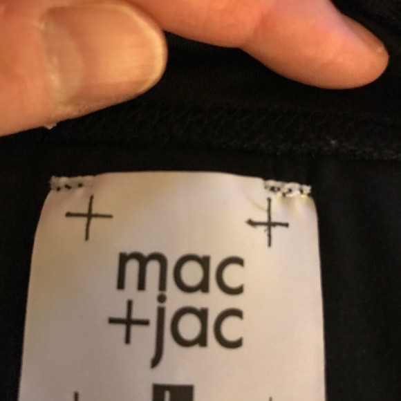 MAC & JAC Black lined Lacey mini Skirt size Lg NWT - Picture 5 of 12